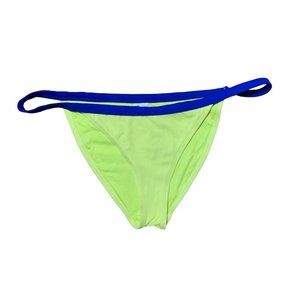 Women's Topshop Yellow Blue Colorblock Bikini‎ Bottom New Sz 10